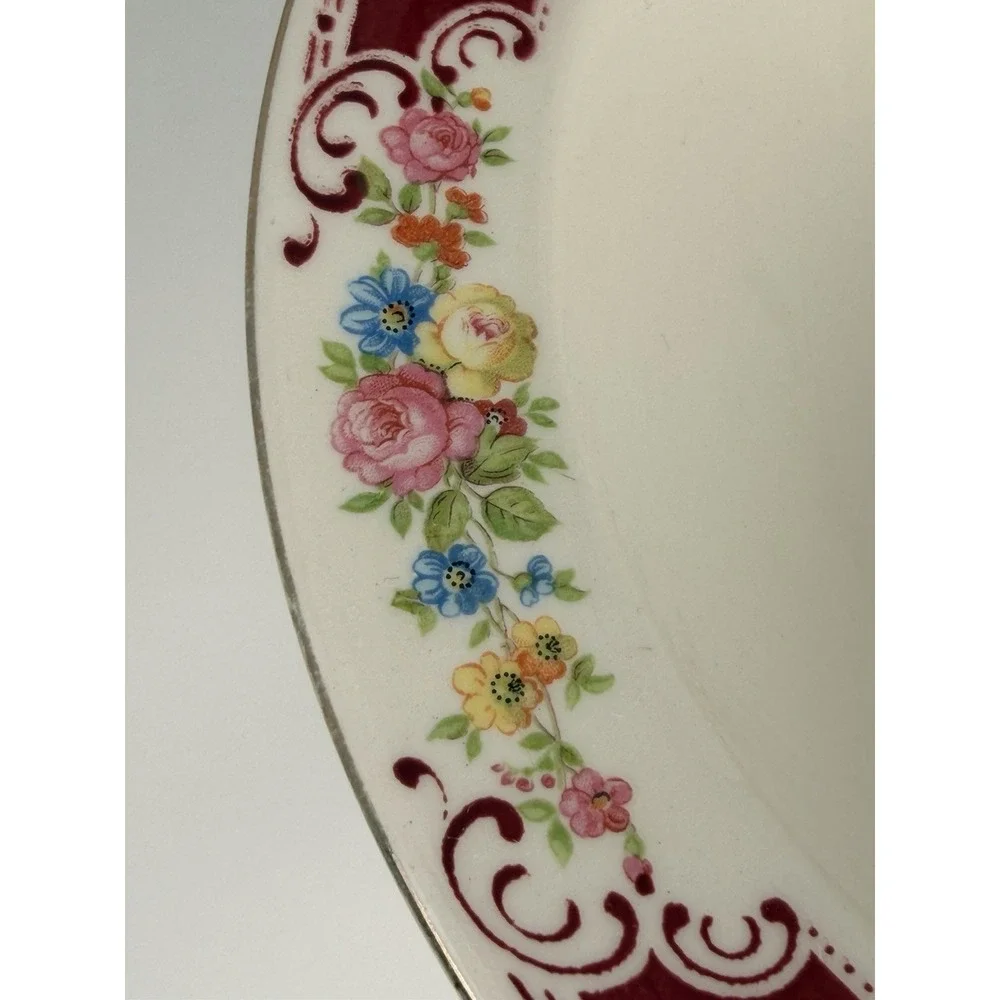 🇺🇸  Homer‎ Laughlin Majestic Brittany Floral Vegetable Bowl 9